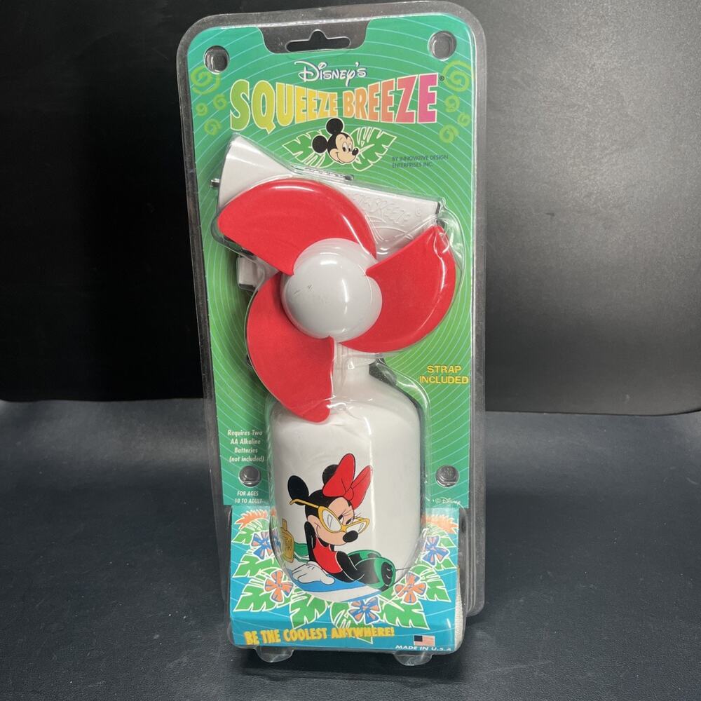Vintage Disney Squeeze Breeze Bottle Mickey Mouse & Minnie Mouse VTG 1990s NOS